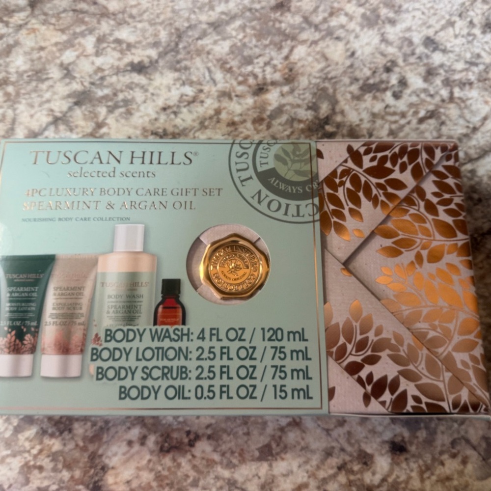 Tuscan Hills Spearmint & Argan Oil Body Wash Set